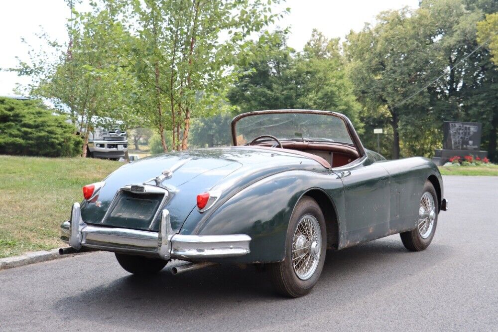 Jaguar-XK-Cabriolet-1958-Green-Tan-0-4