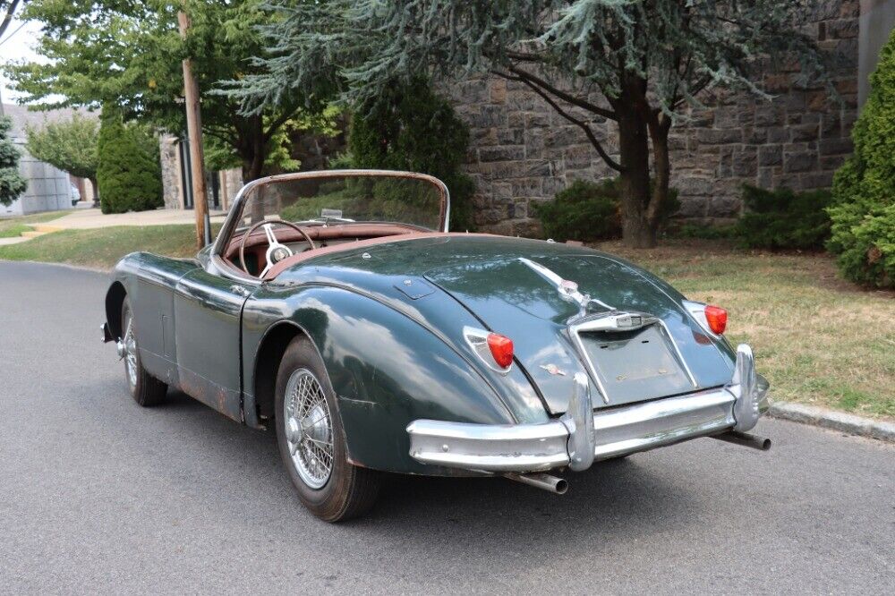 Jaguar-XK-Cabriolet-1958-Green-Tan-0-5