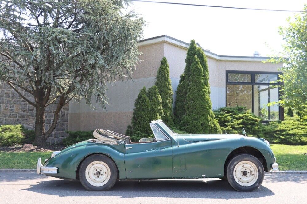 Jaguar-XK140-DHC-1956-Green-Gray-0-2