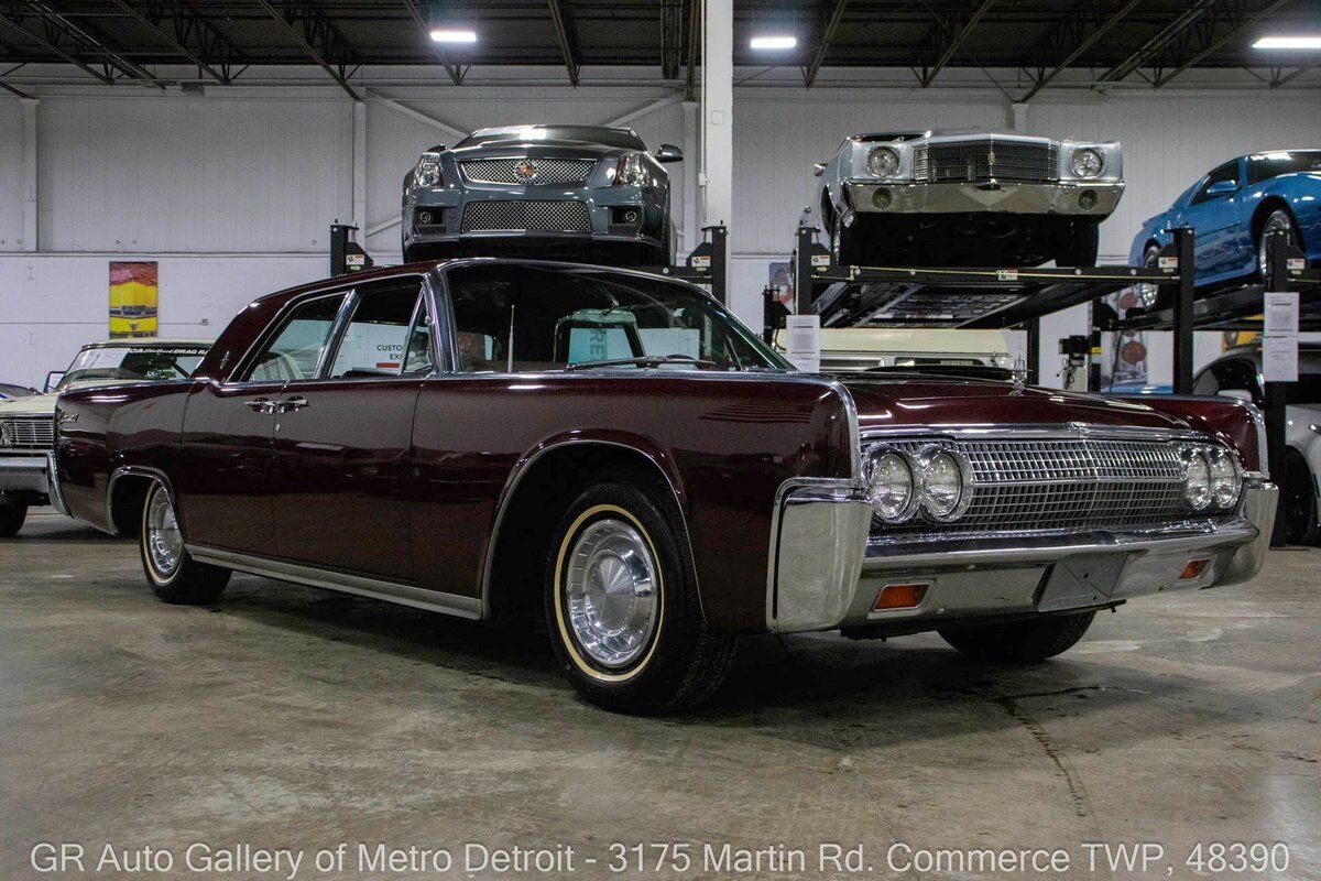 Lincoln-Continental-1963-Burgundy-Red-121765-9