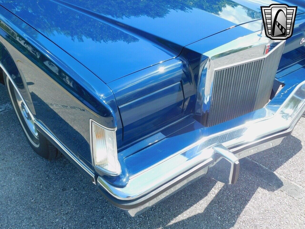 Lincoln-Continental-1977-Blue-Tan-110039-7