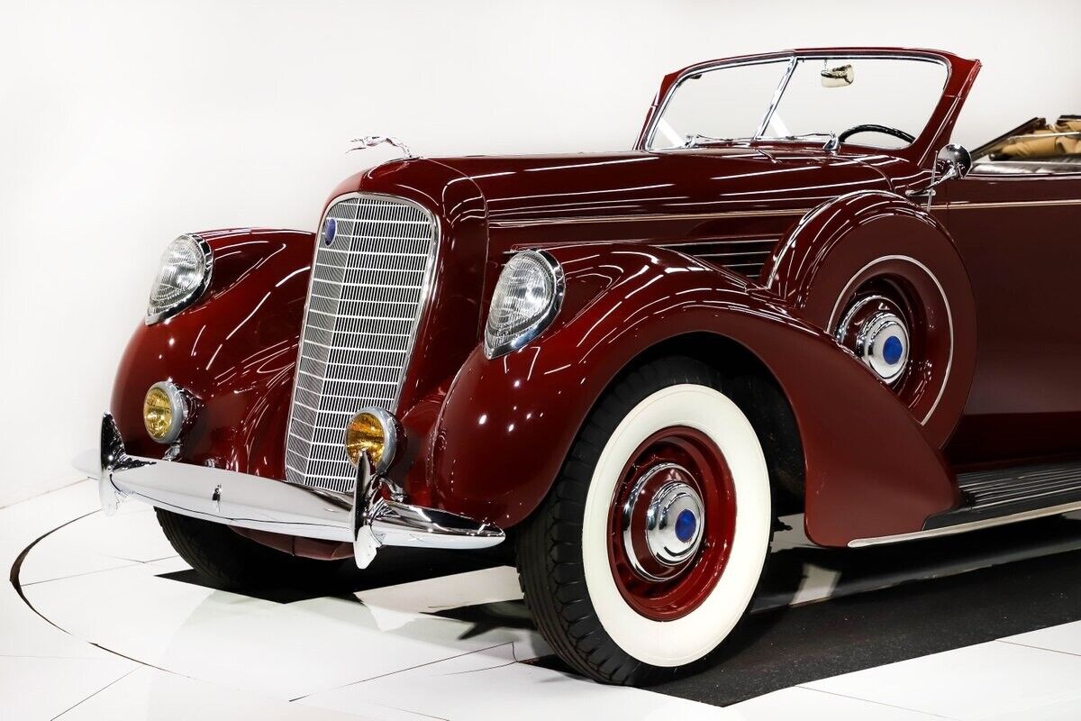 Lincoln-K-Cabriolet-1938-Red-Brown-0-9