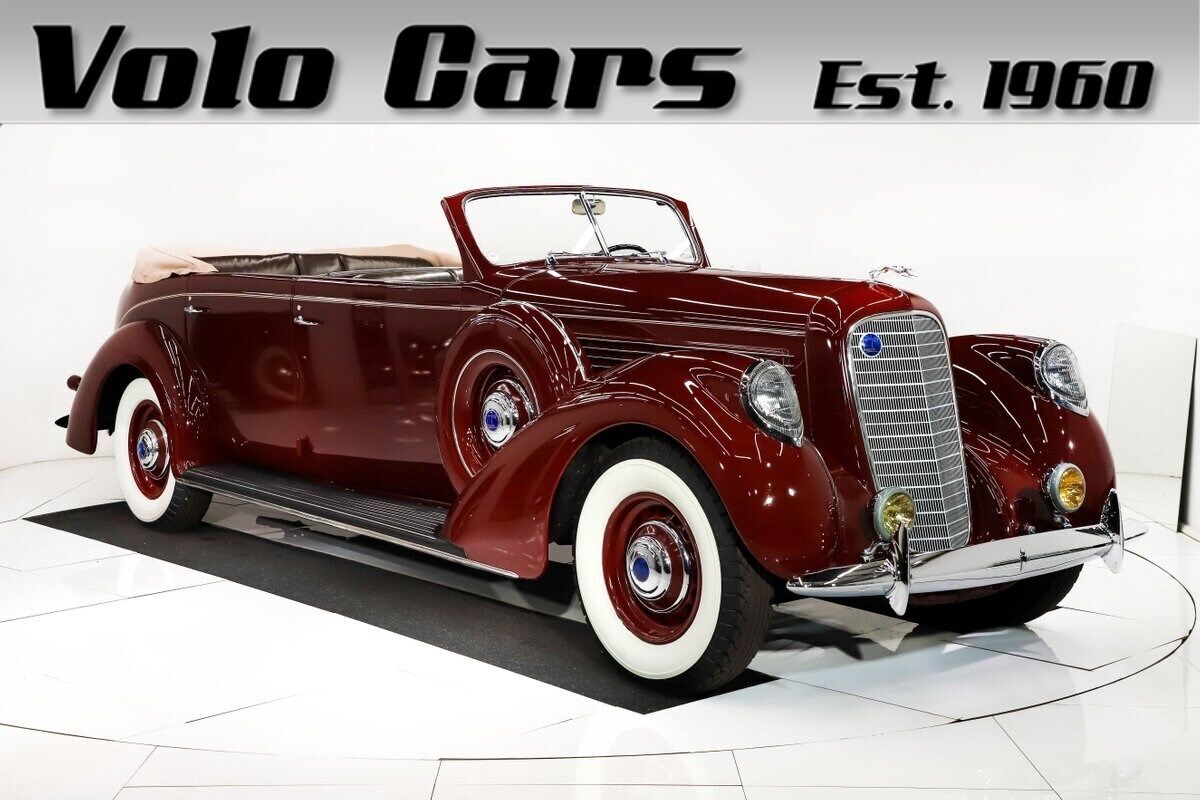 Lincoln-K-Cabriolet-1938-Red-Brown-0