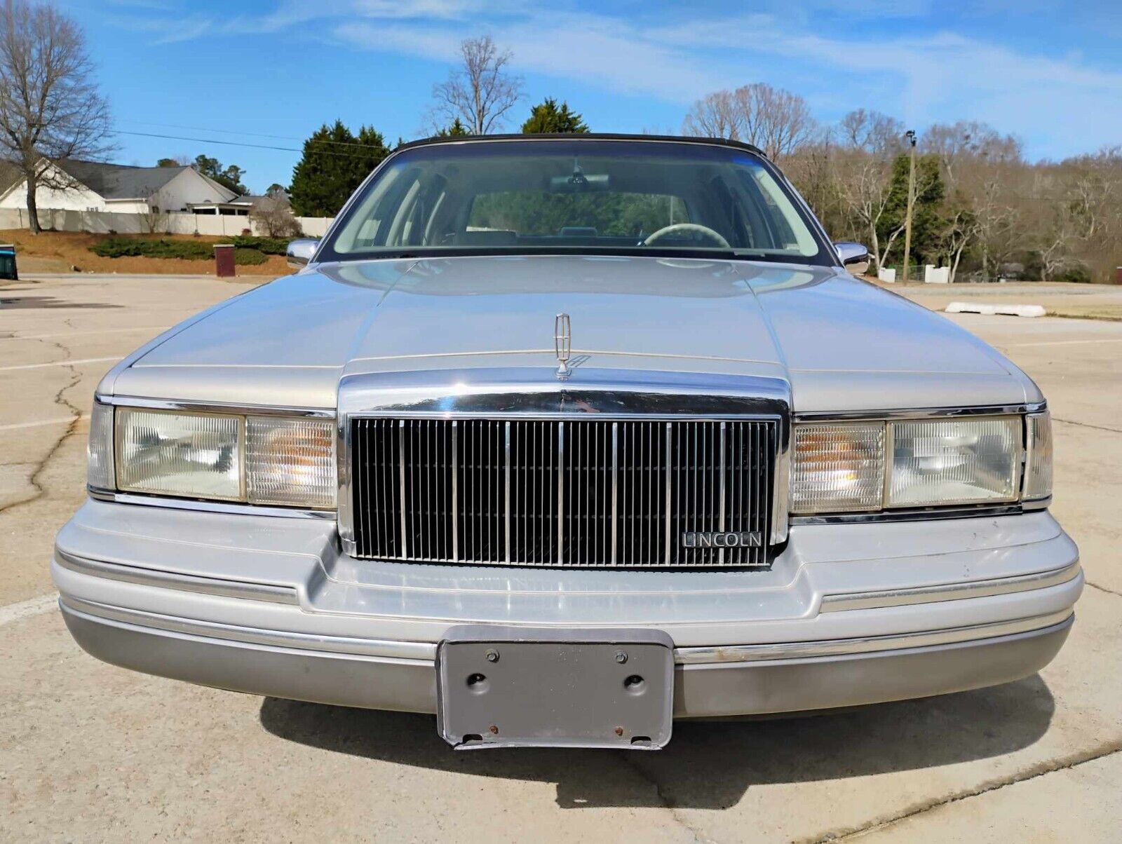 Lincoln-Town-Car-Berline-1991-Silver-Gray-133576-23