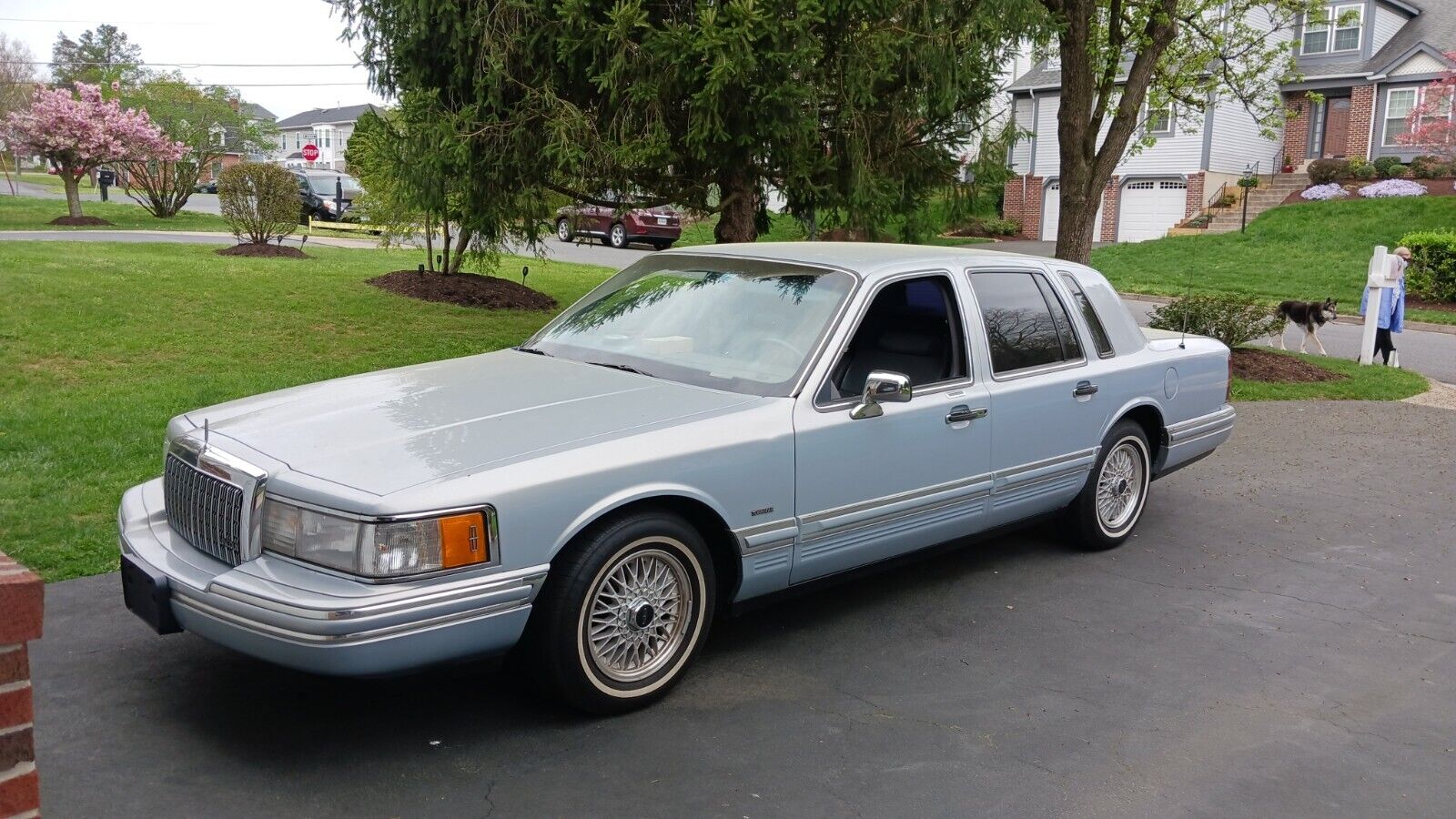 Lincoln-Town-Car-Berline-1993-Silver-Gray-90123-6