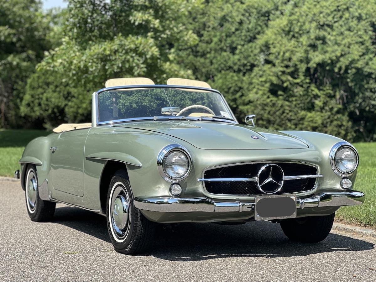 Mercedes-Benz-190-Series-Cabriolet-1960-Green-Tan-100127-11