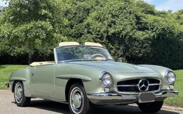 Mercedes-Benz-190-Series-Cabriolet-1960-Green-Tan-100127-12