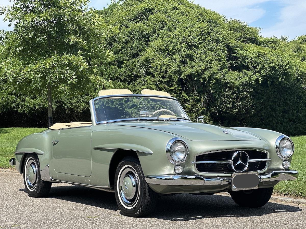 Mercedes-Benz-190-Series-Cabriolet-1960-Green-Tan-100127-12