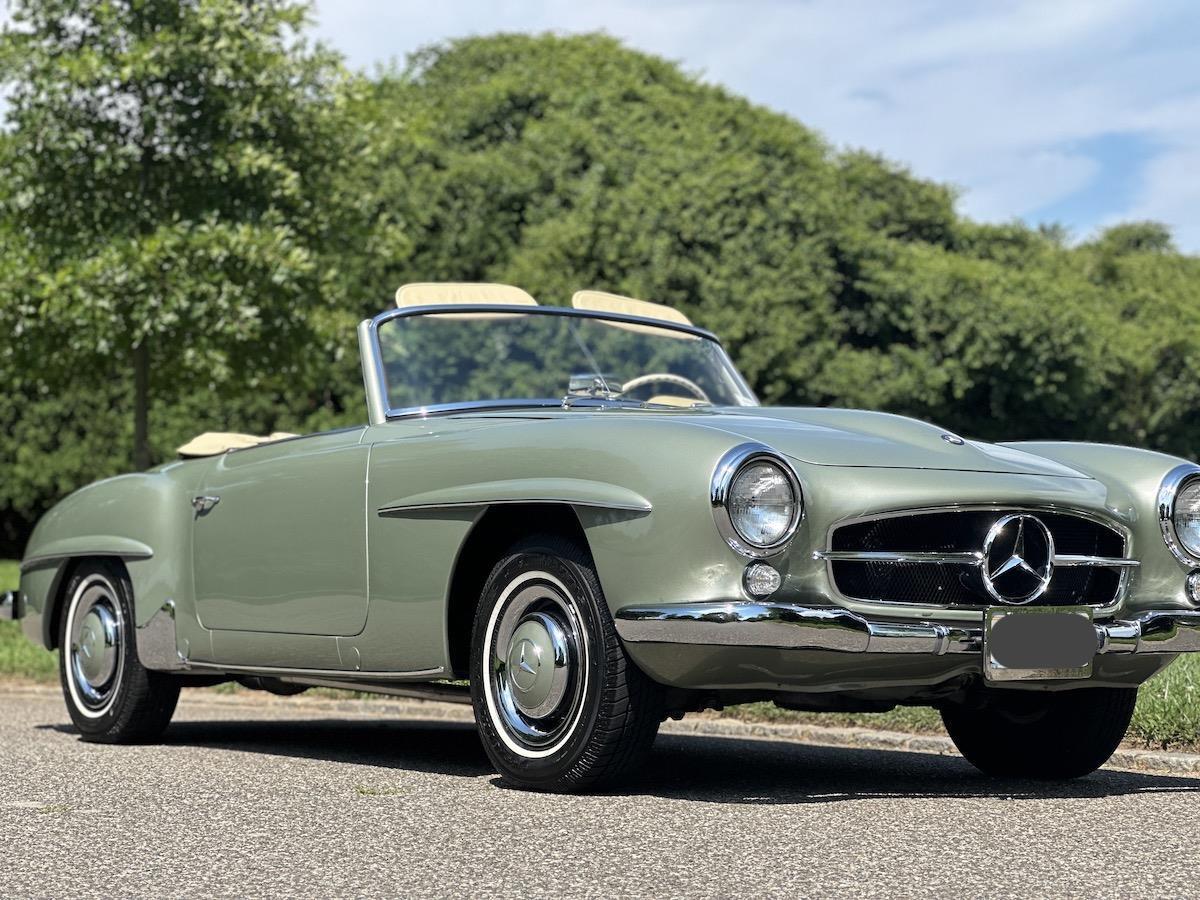 Mercedes-Benz-190-Series-Cabriolet-1960-Green-Tan-100127-31