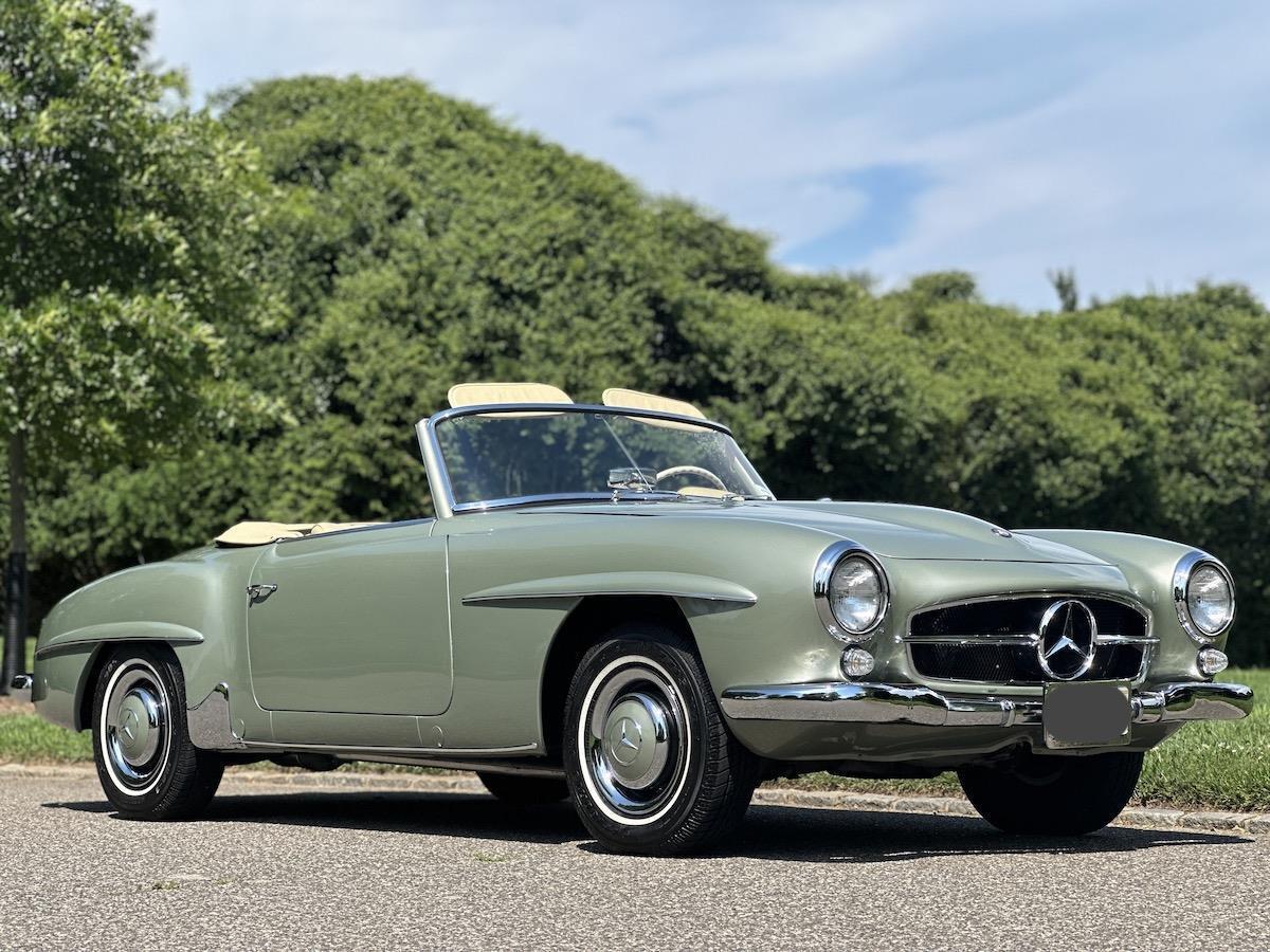 Mercedes-Benz-190-Series-Cabriolet-1960-Green-Tan-100127-32