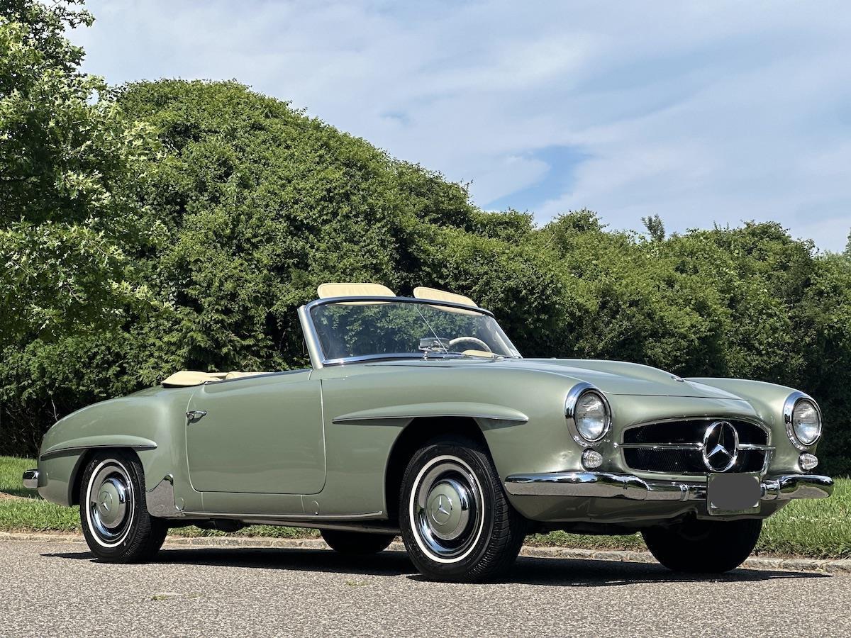 Mercedes-Benz-190-Series-Cabriolet-1960-Green-Tan-100127-36