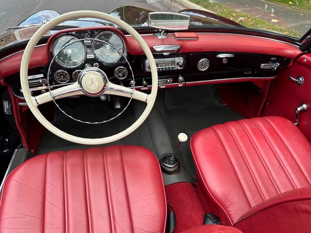 Mercedes-Benz-190-Series-Cabriolet-1962-Black-Red-38003-7