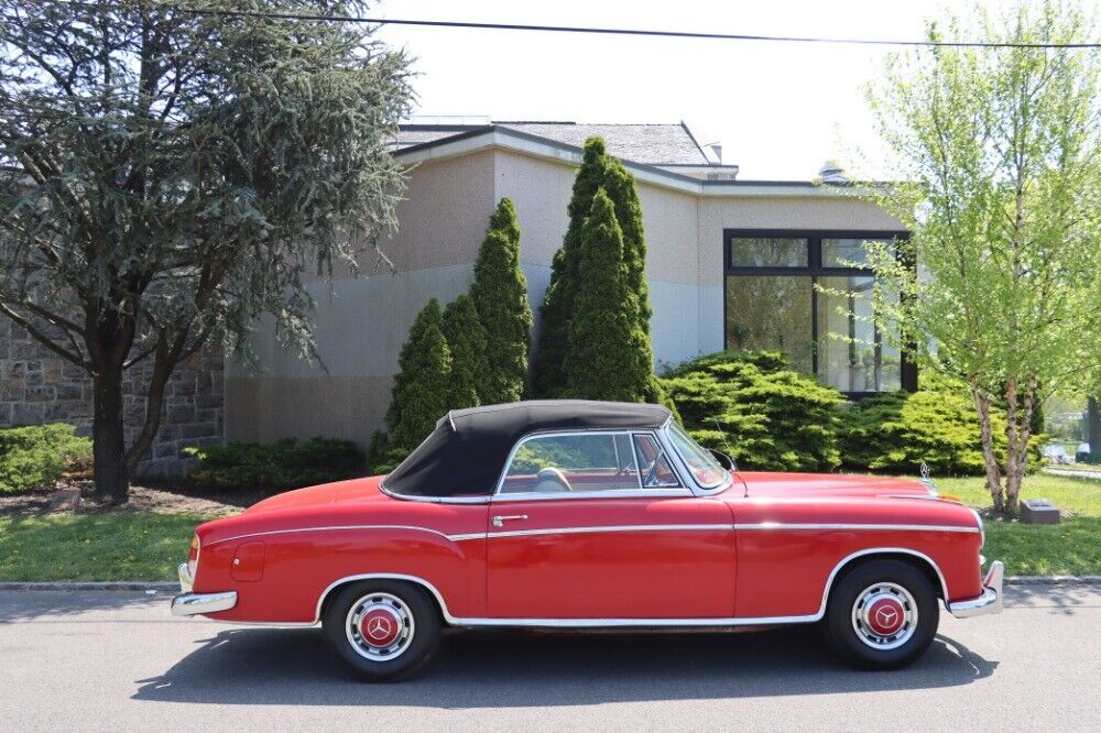 Mercedes-Benz-200-Series-1959-Red-Tan-0-2