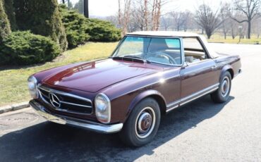 Mercedes-Benz-200-Series-1964-Burgundy-Tan-0-1