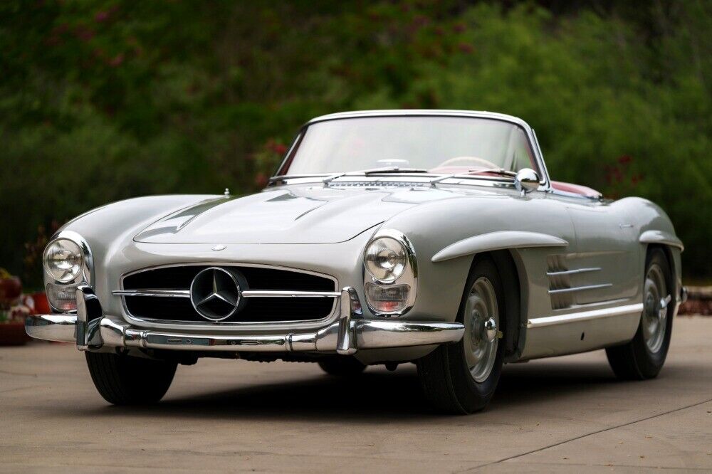 Mercedes-Benz-300-Series-Cabriolet-1957-Silver-Red-0-1