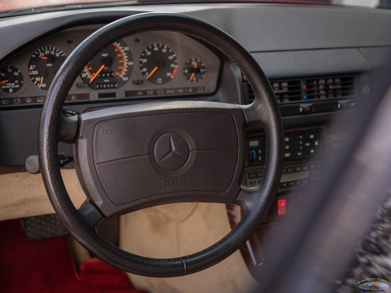 Mercedes-Benz-300-Series-Cabriolet-1991-Red-21716-26