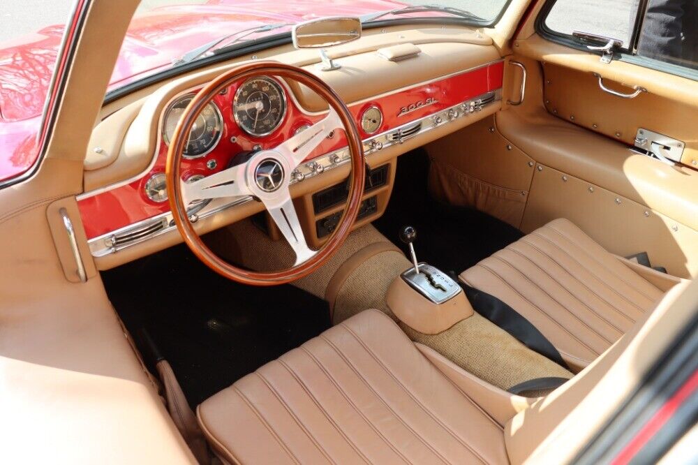 Mercedes-Benz-300SL-Gullwing-Recreation-1989-Red-Tan-0-9