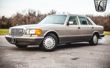 Mercedes-Benz-400-Series-1987-Silver-Tan-75850-2