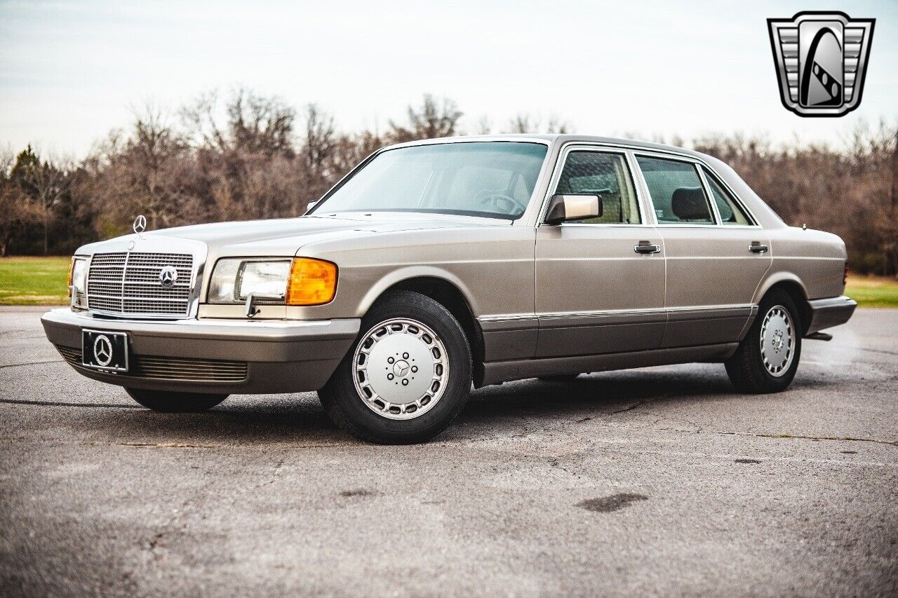 Mercedes-Benz-400-Series-1987-Silver-Tan-75850-2