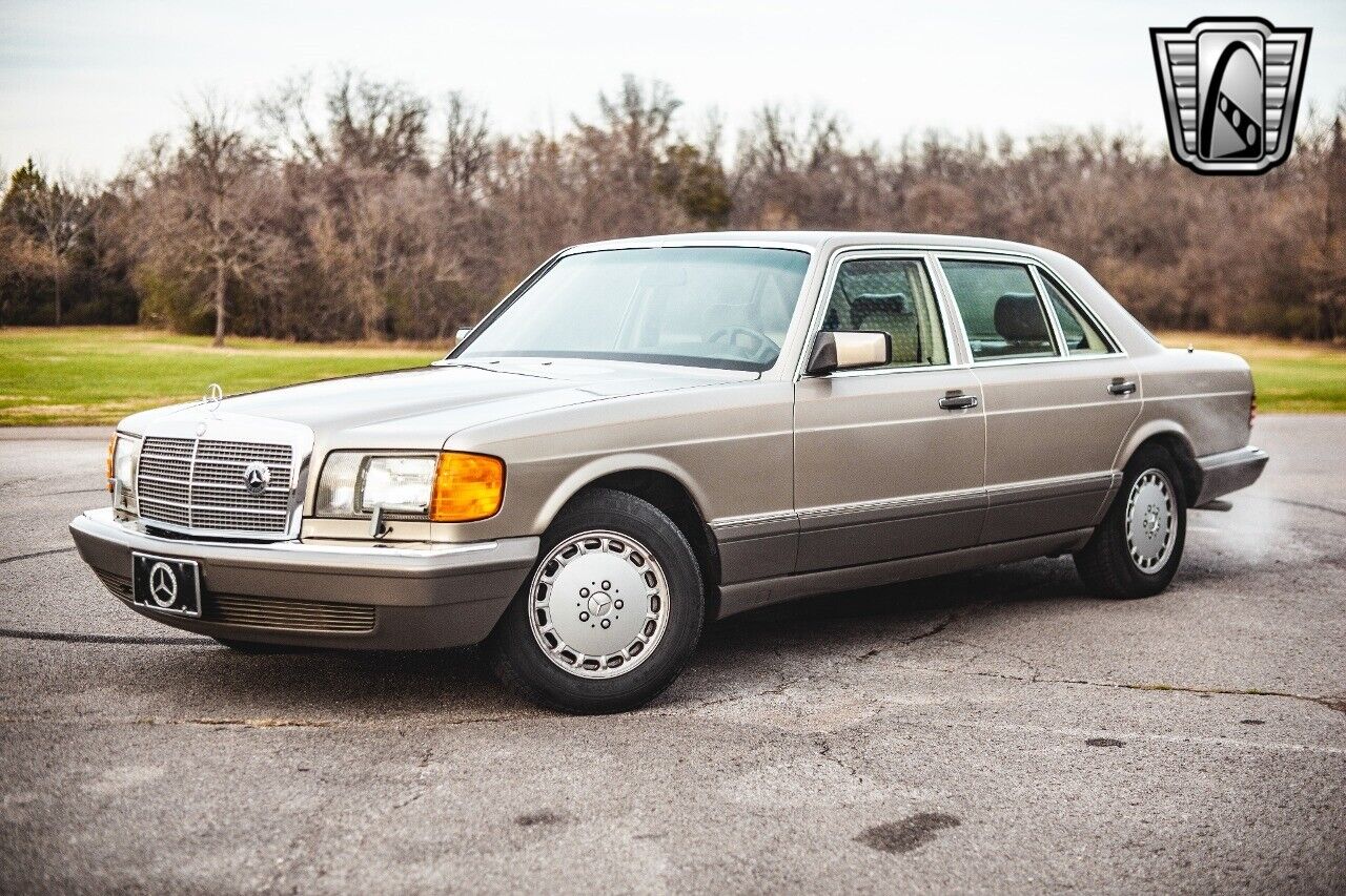 Mercedes-Benz-400-Series-1987-Silver-Tan-75850-3