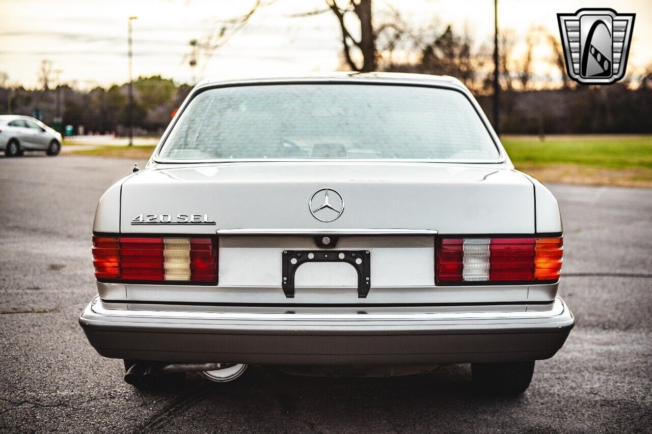 Mercedes-Benz-400-Series-1987-Silver-Tan-75850-6