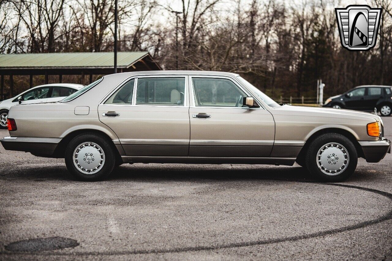 Mercedes-Benz-400-Series-1987-Silver-Tan-75850-8