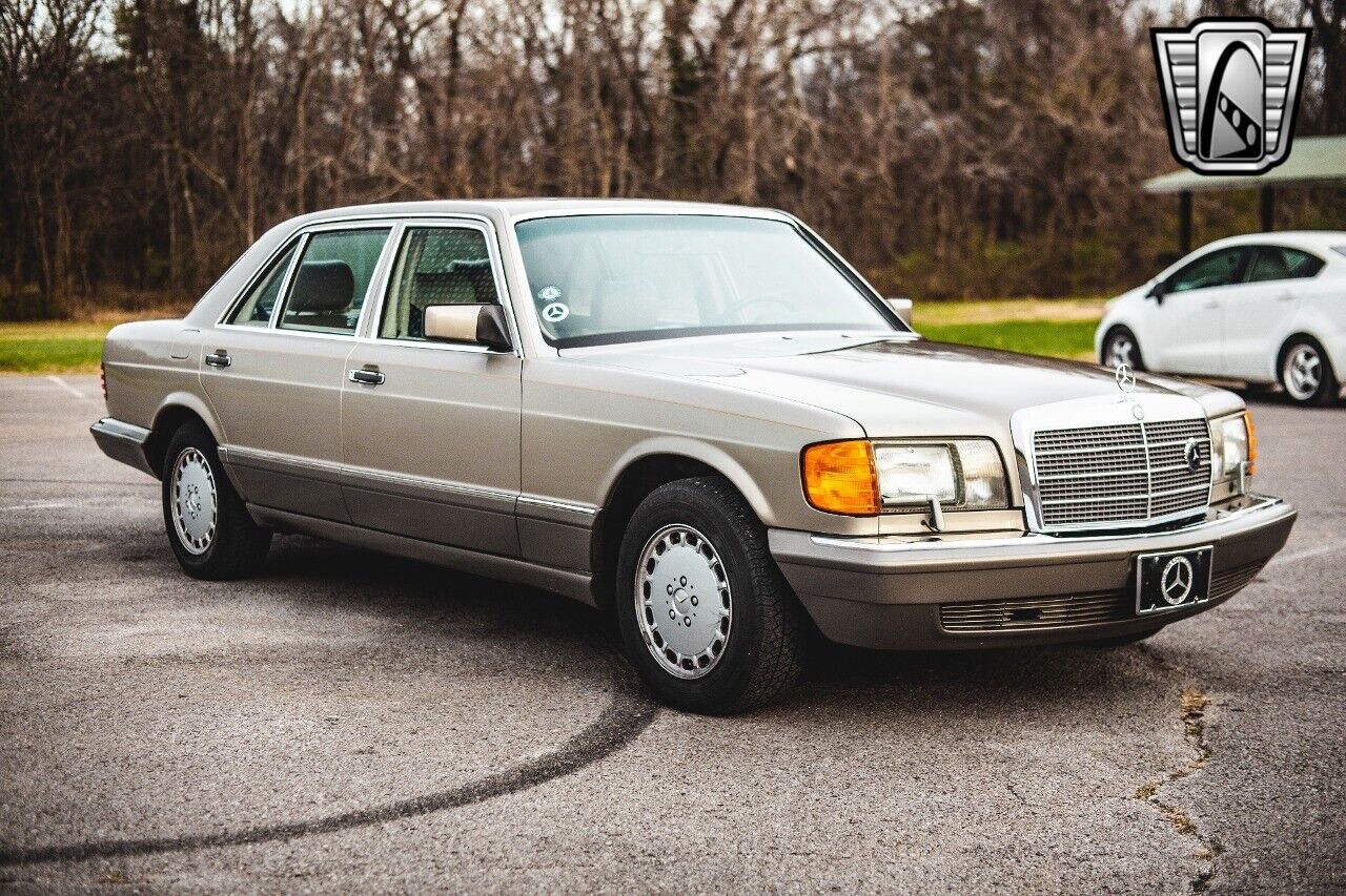 Mercedes-Benz-400-Series-1987-Silver-Tan-75850-9