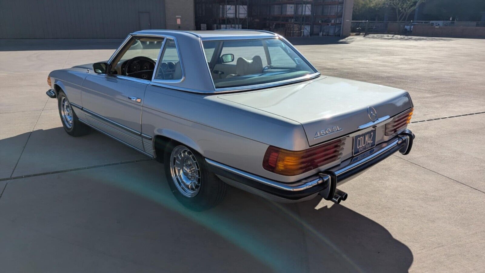 Mercedes-Benz-450-SL-1973-Silver-Tan-231746-1