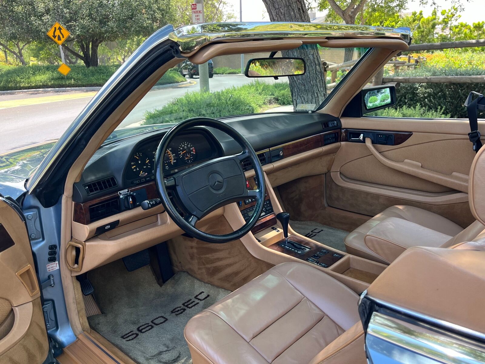 Mercedes-Benz-500-Series-1986-Blue-Tan-49463-11