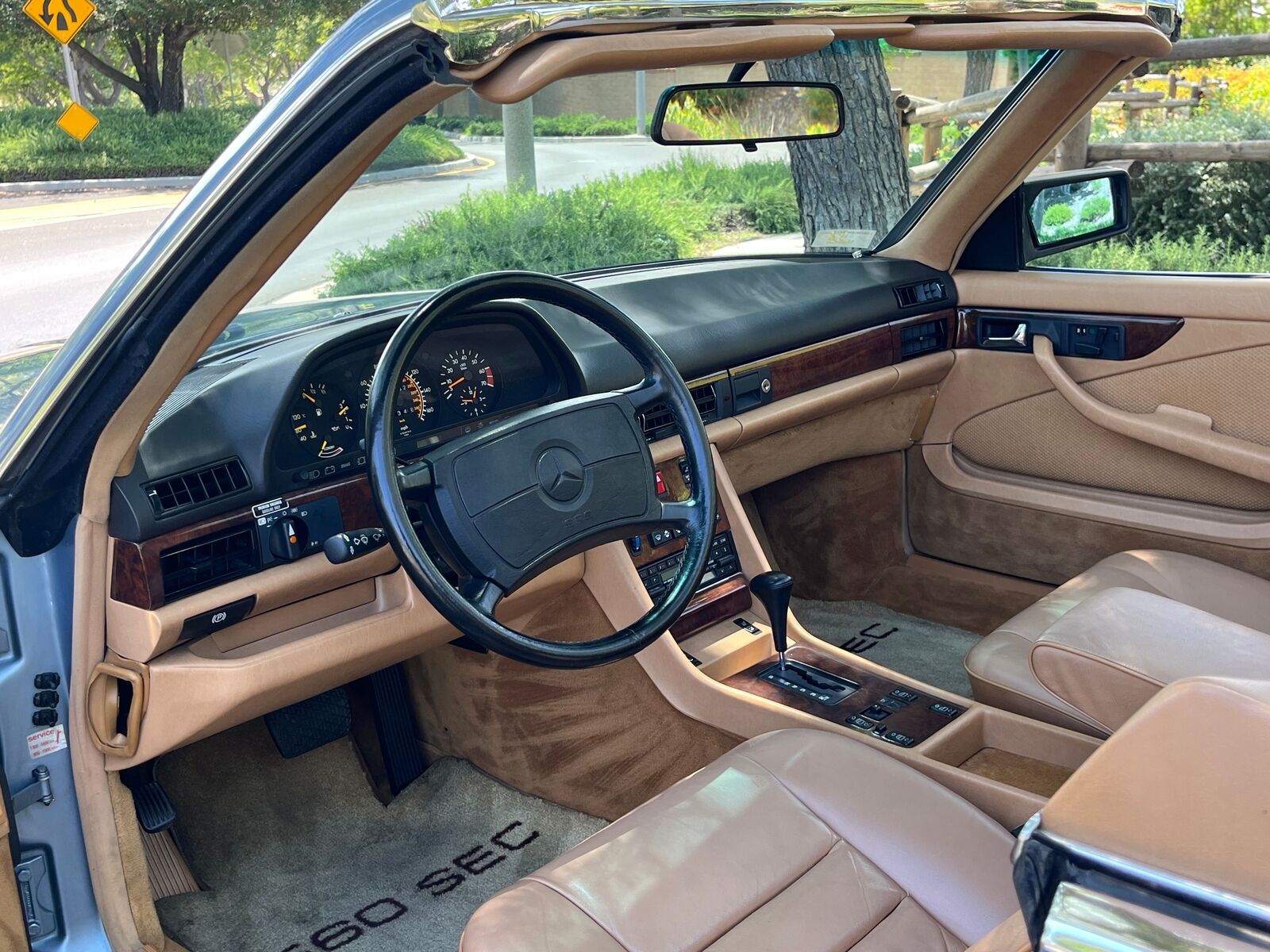 Mercedes-Benz-500-Series-1986-Blue-Tan-49463-20