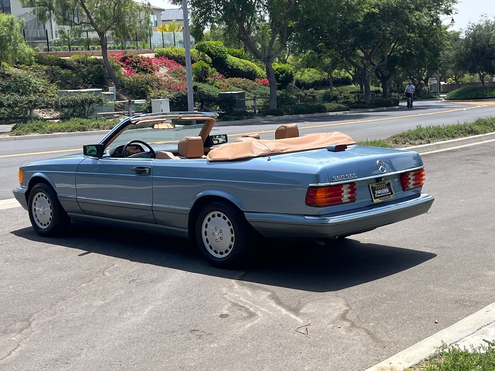 Mercedes-Benz-500-Series-1986-Blue-Tan-49463-4