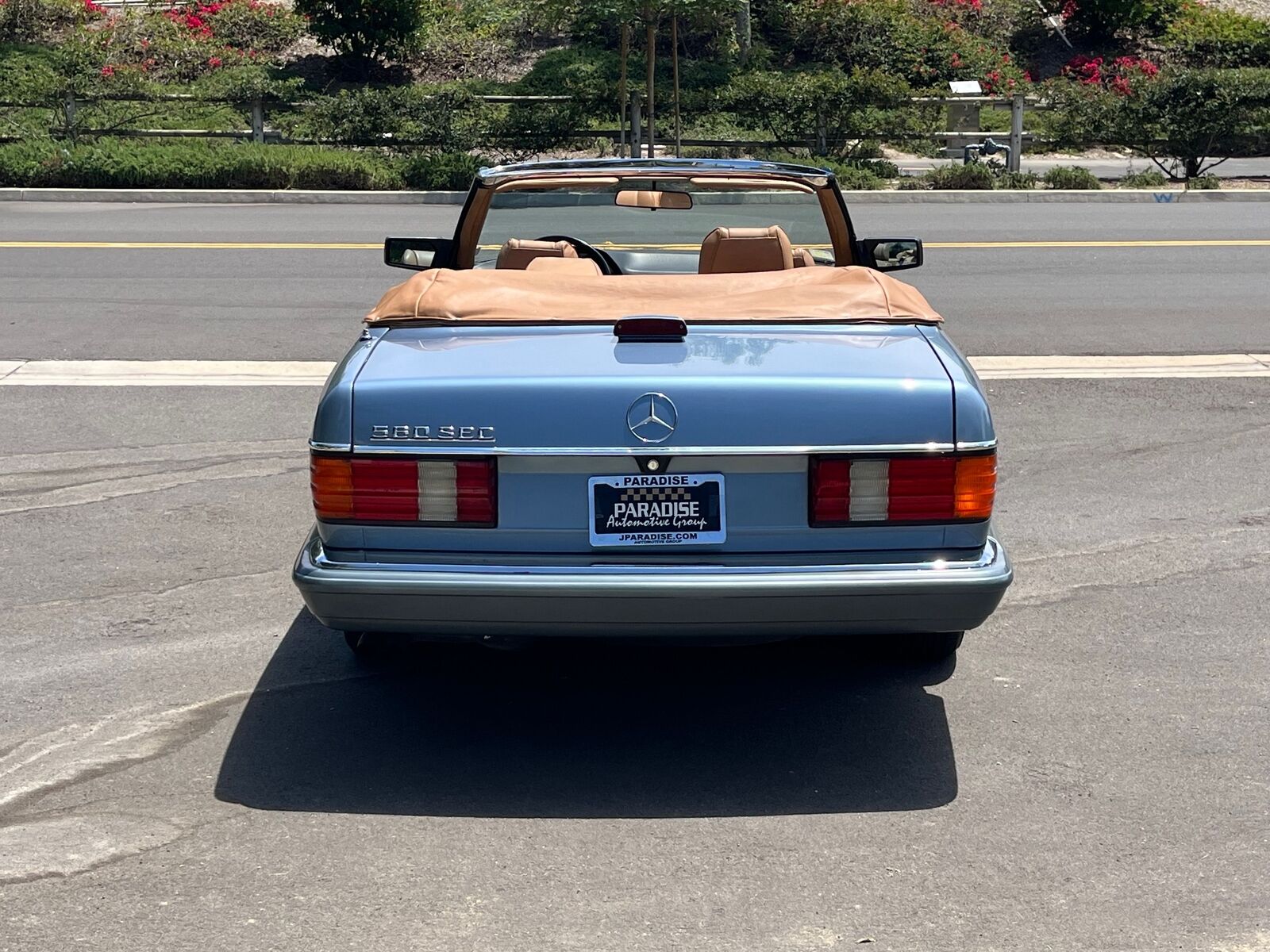 Mercedes-Benz-500-Series-1986-Blue-Tan-49463-5