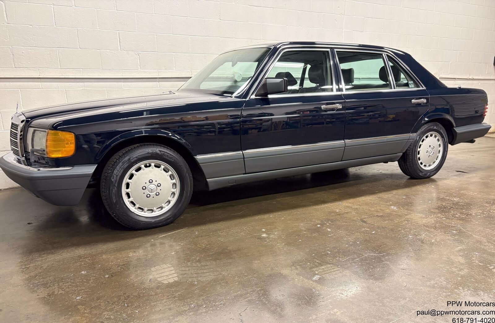 Mercedes-Benz-500-Series-1987-Blue-Gray-67377-1