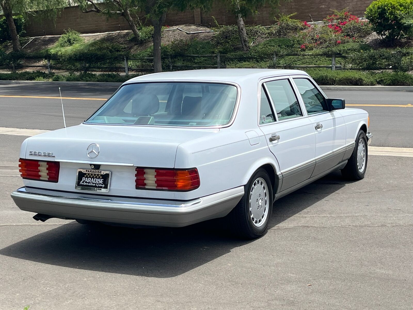 Mercedes-Benz-500-Series-1987-White-Gray-128345-5