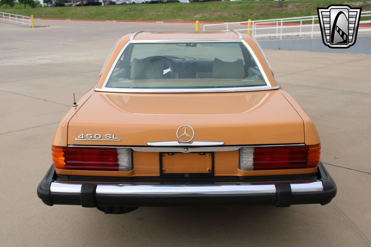 Mercedes-Benz-SL-Class-1975-Yellow-Tan-250737-5