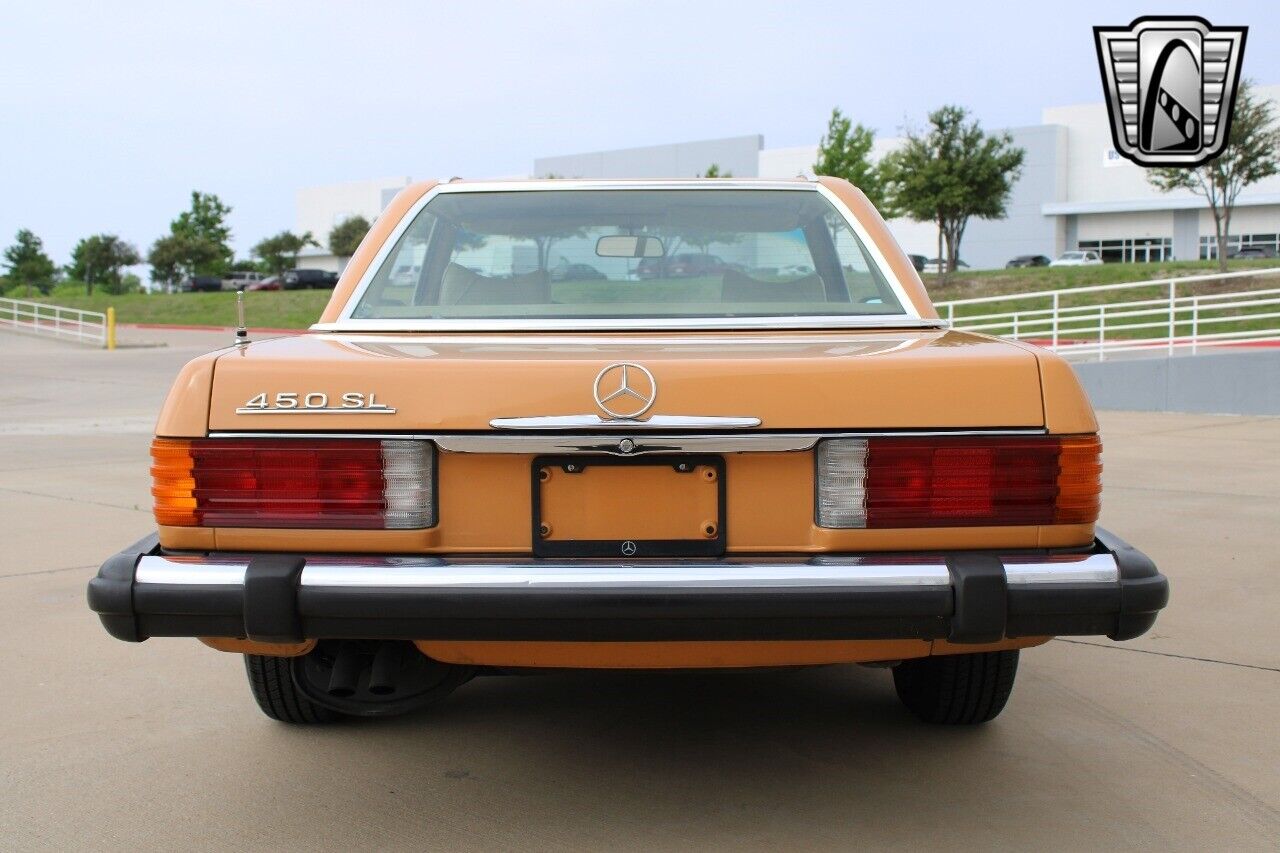 Mercedes-Benz-SL-Class-1975-Yellow-Tan-250737-6