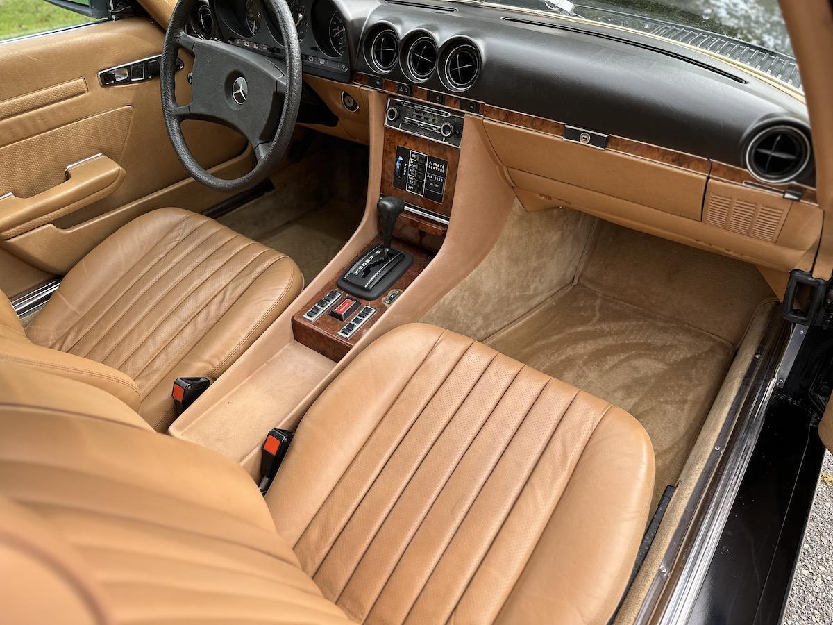 Mercedes-Benz-SL-Class-1980-Black-Tan-45050-8