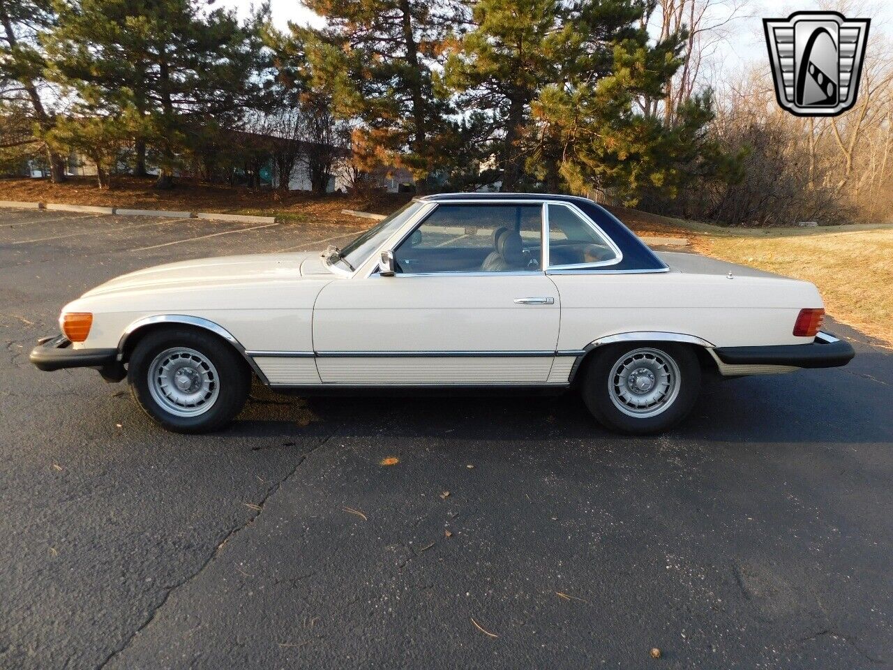 Mercedes-Benz-SL-Class-1980-Cream-Brown-142750-2