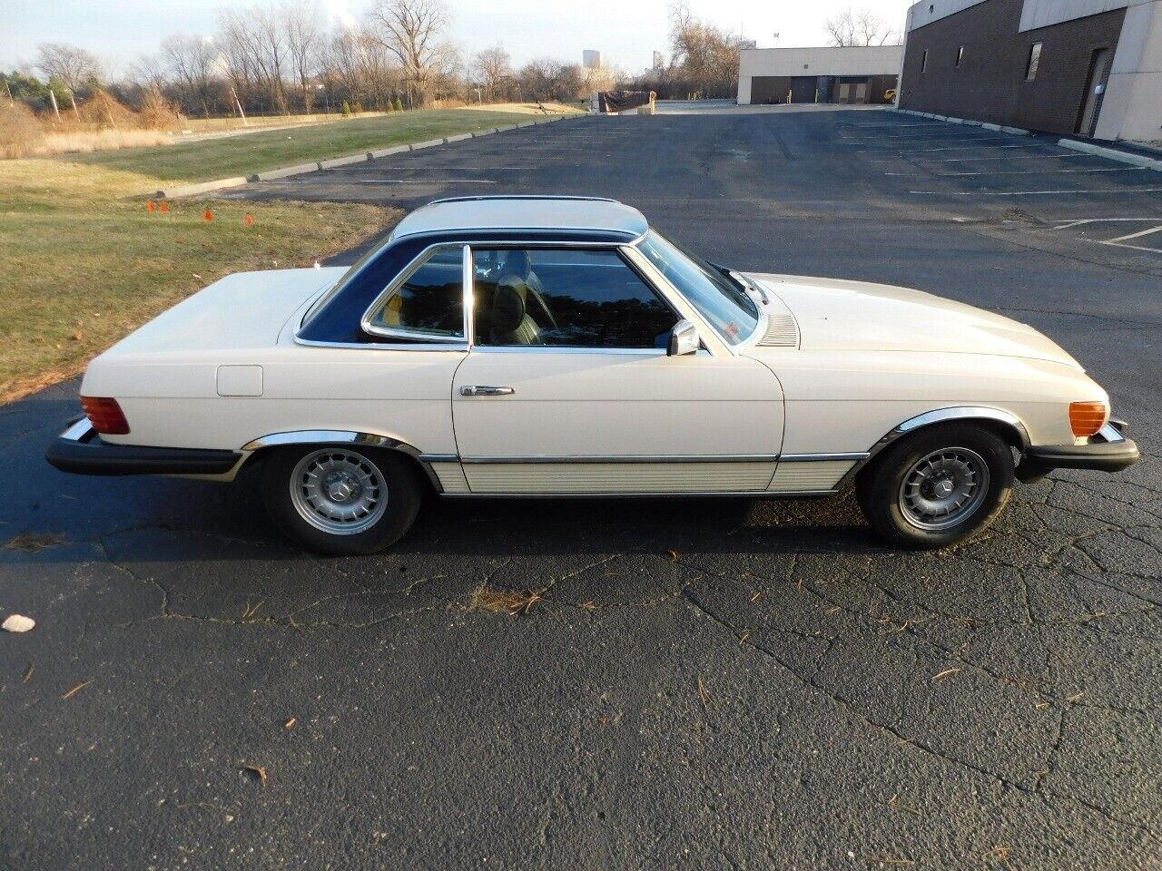 Mercedes-Benz-SL-Class-1980-Cream-Brown-142750-4