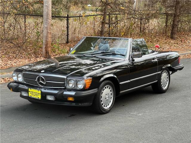 Mercedes-Benz-SL-Class-1987-Black-Gray-110290-5