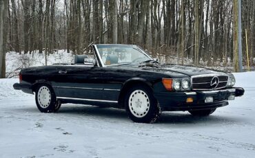 Mercedes-Benz-SL-Class-1989-Black-Gray-132459-1