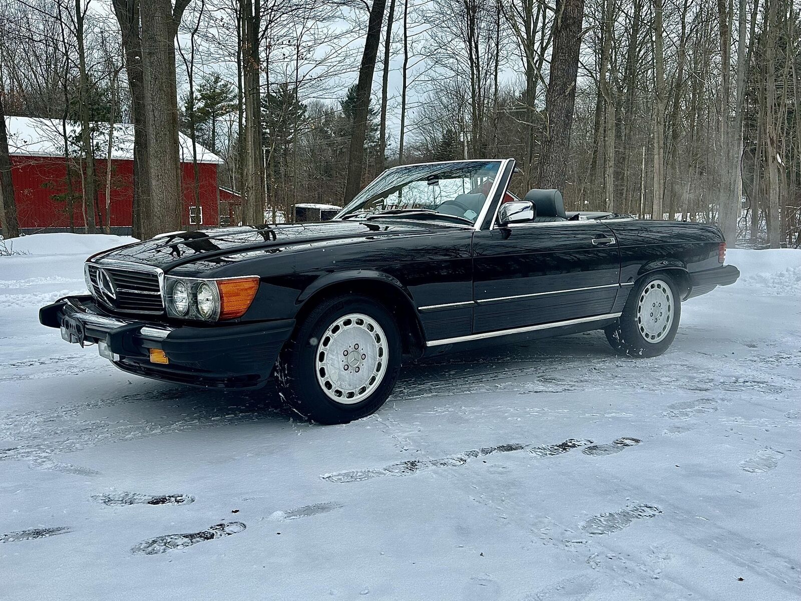 Mercedes-Benz-SL-Class-1989-Black-Gray-132459-17