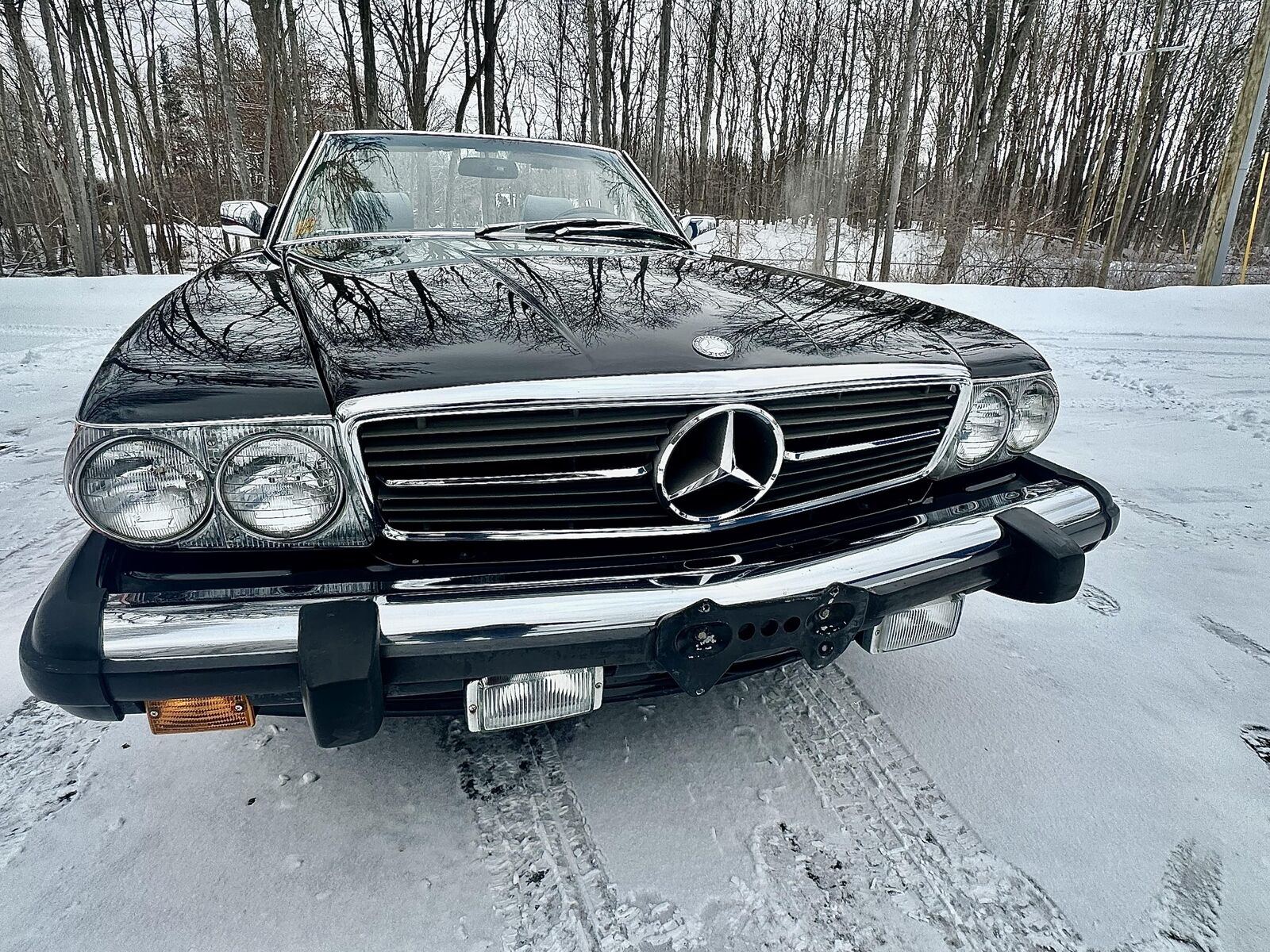 Mercedes-Benz-SL-Class-1989-Black-Gray-132459-23