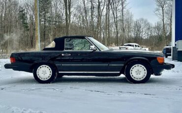 Mercedes-Benz-SL-Class-1989-Black-Gray-132459-7