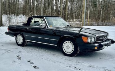 Mercedes-Benz-SL-Class-1989-Black-Gray-132459-8