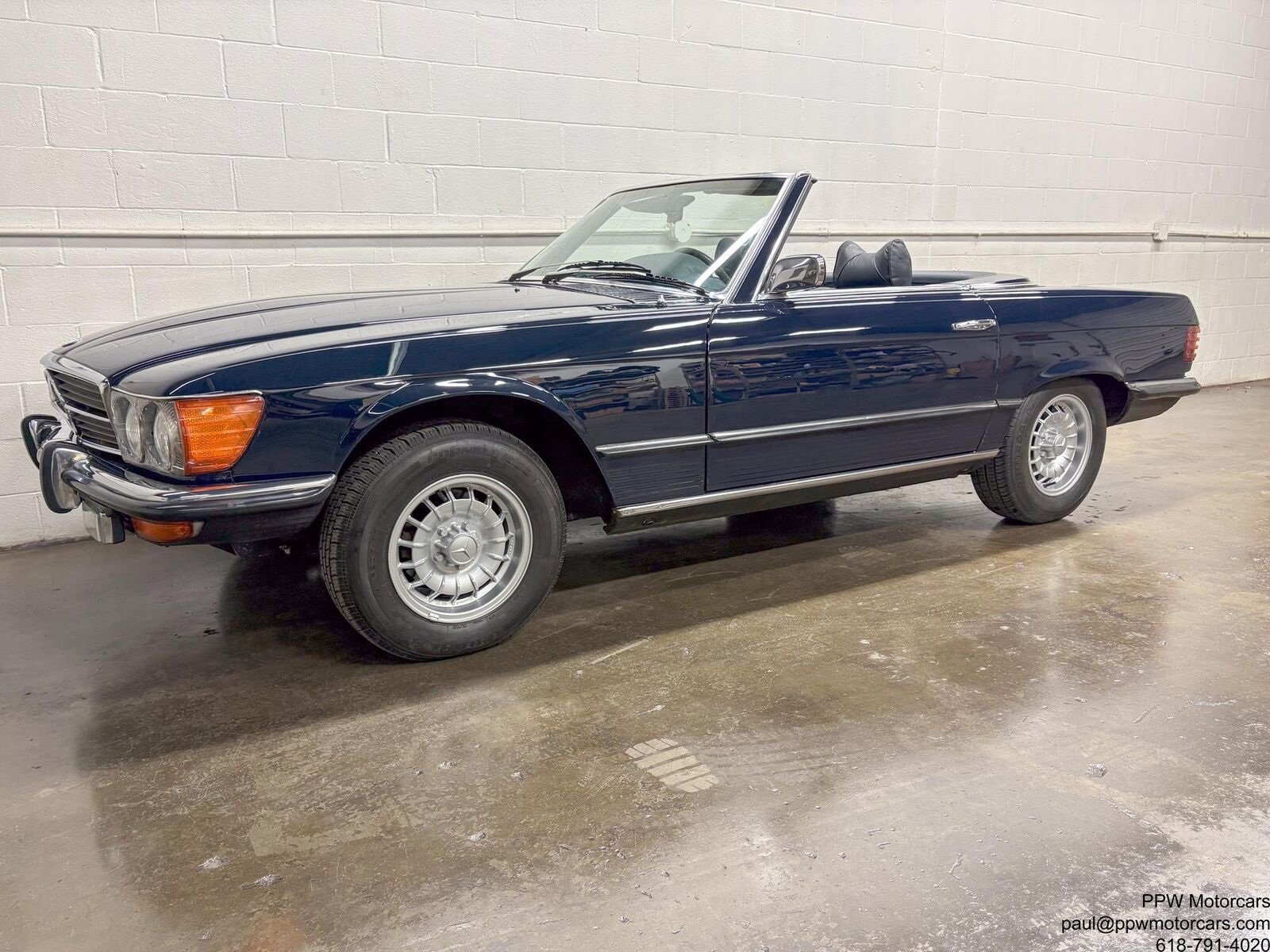 Mercedes-Benz-SL-Class-Cabriolet-1973-Blue-Blue-79447-1