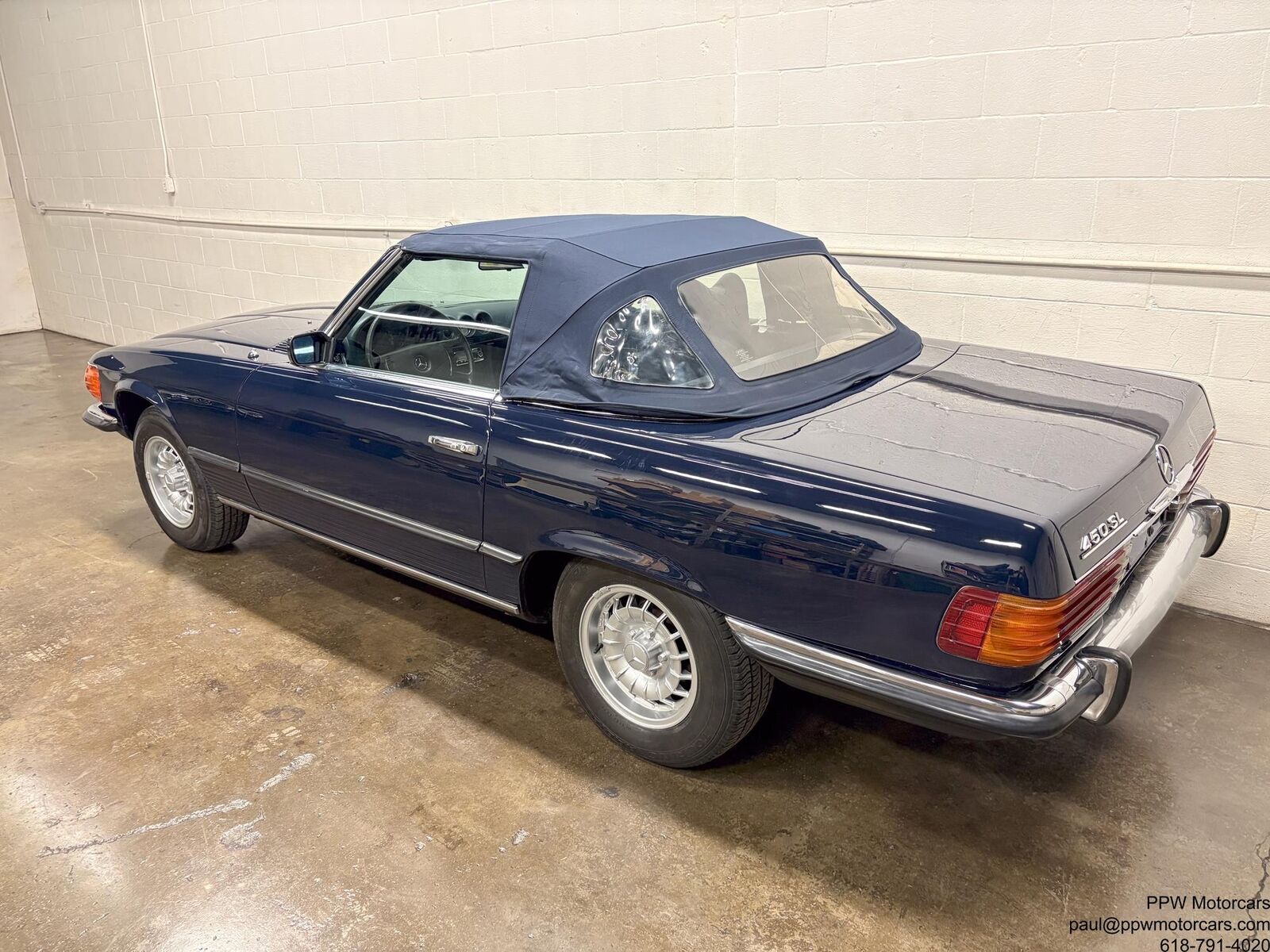 Mercedes-Benz-SL-Class-Cabriolet-1973-Blue-Blue-79447-11