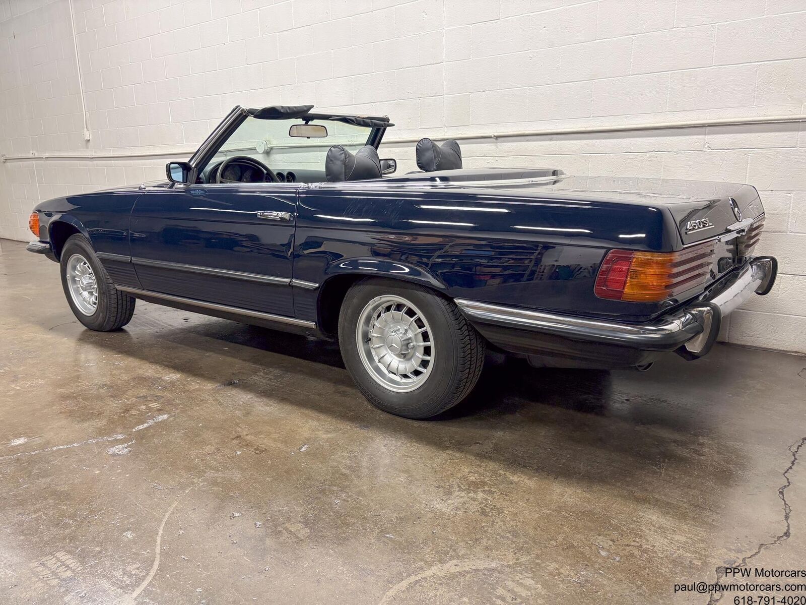 Mercedes-Benz-SL-Class-Cabriolet-1973-Blue-Blue-79447-2