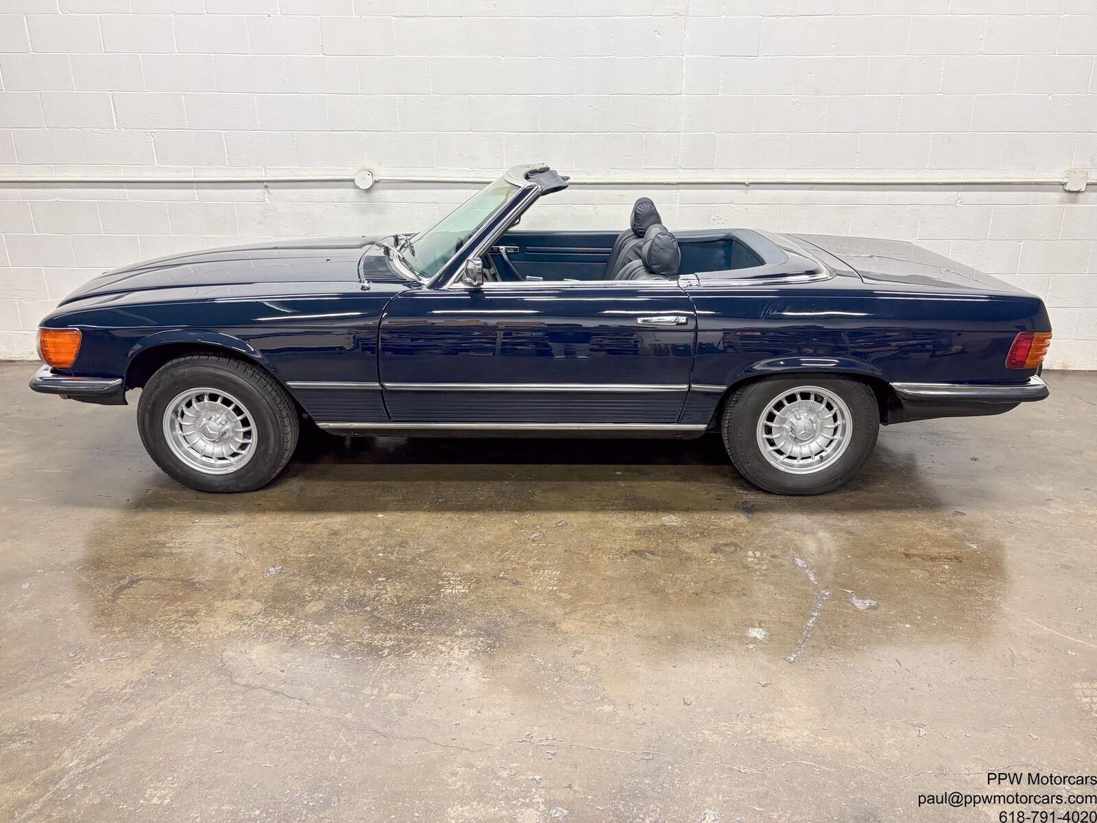 Mercedes-Benz-SL-Class-Cabriolet-1973-Blue-Blue-79447-3