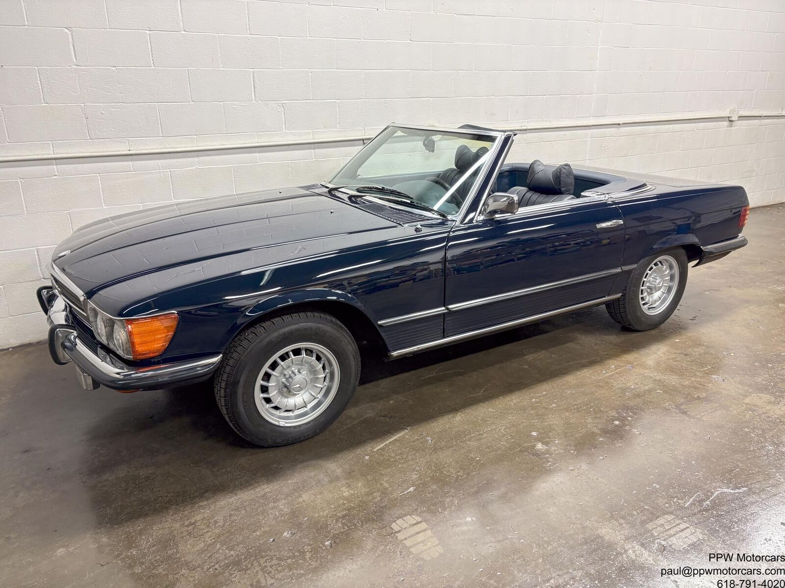 Mercedes-Benz-SL-Class-Cabriolet-1973-Blue-Blue-79447-4